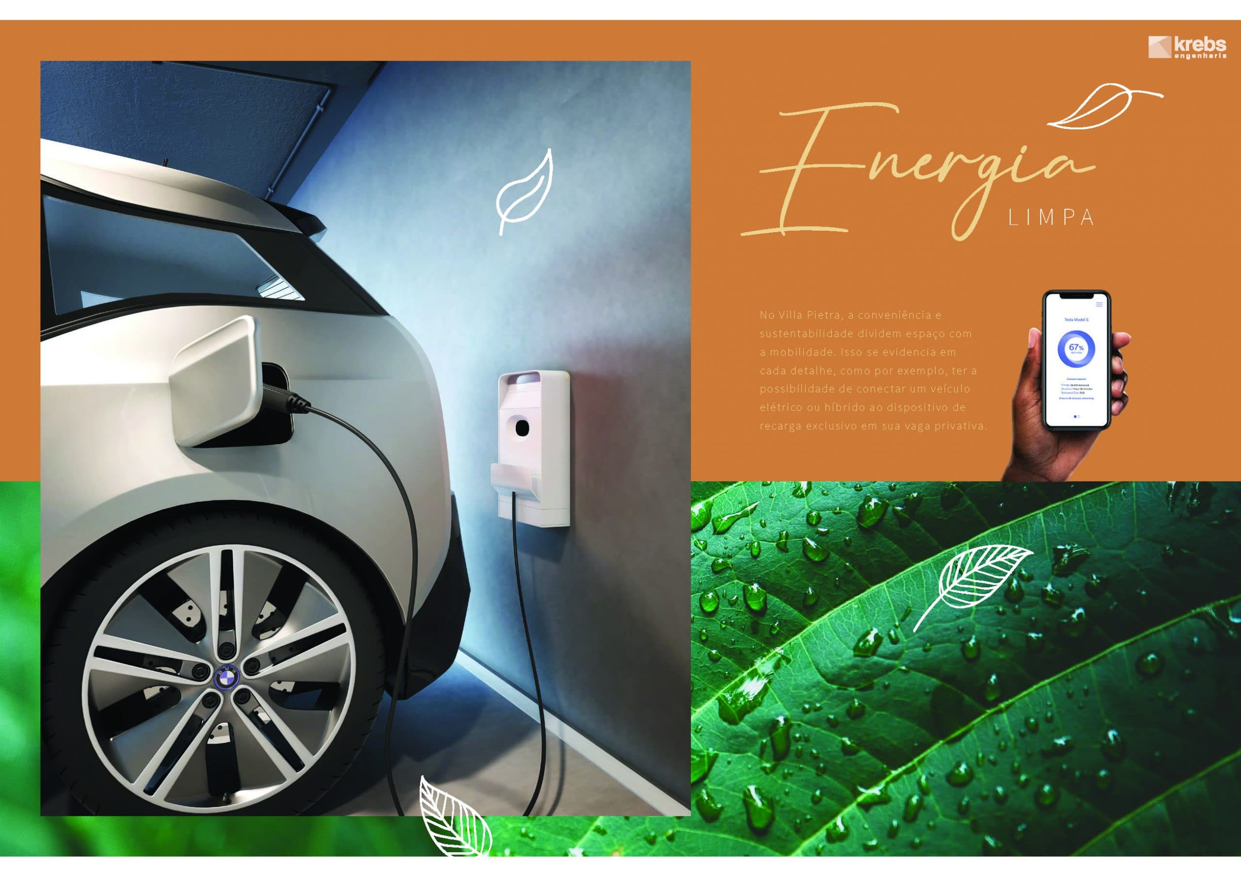 Perspectiva do carregador para automóvel elétrico