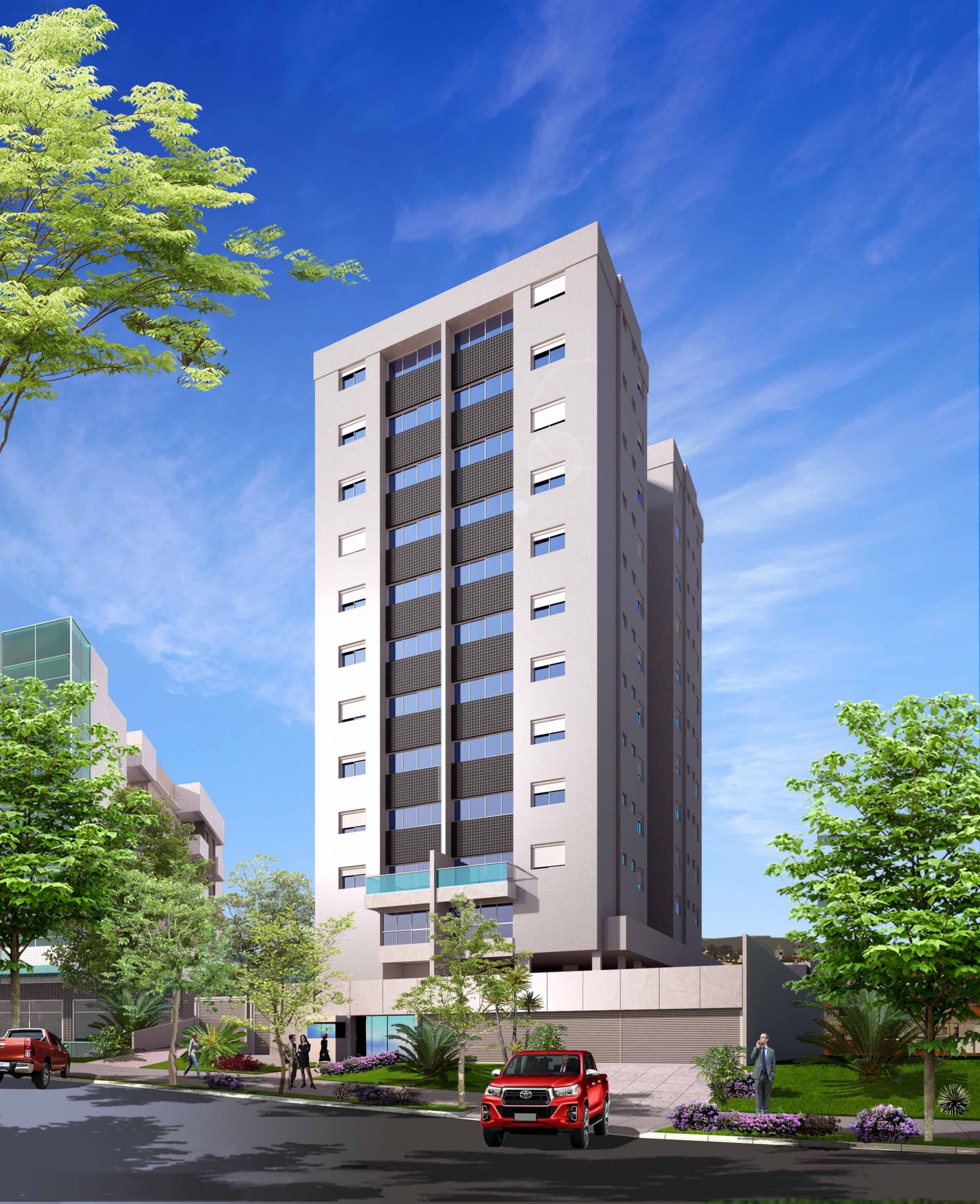 Perspectiva geral do Residencial Villa Toscana
