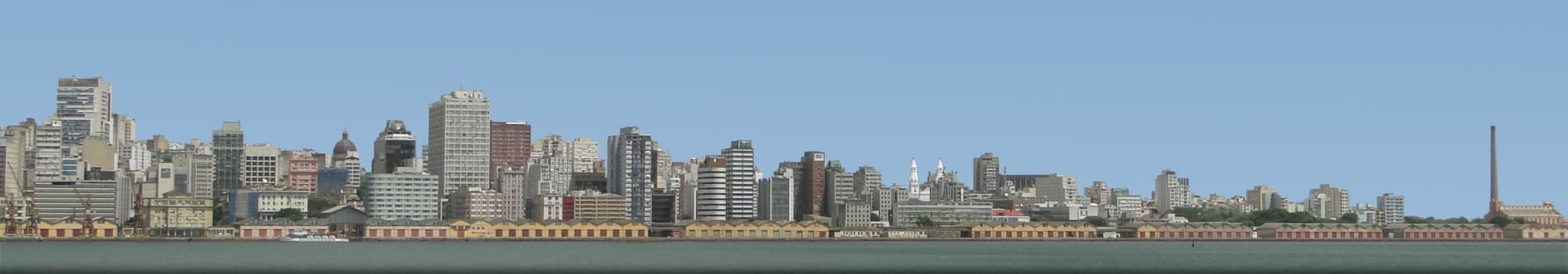 Panorama da orla de Porto Alegre
